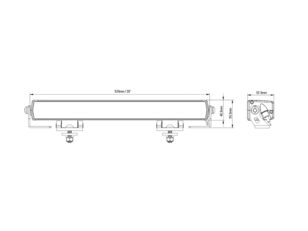 ignite 18 LED driving lamp lightbar spot beam 9-36v 90w 8, 100lmns