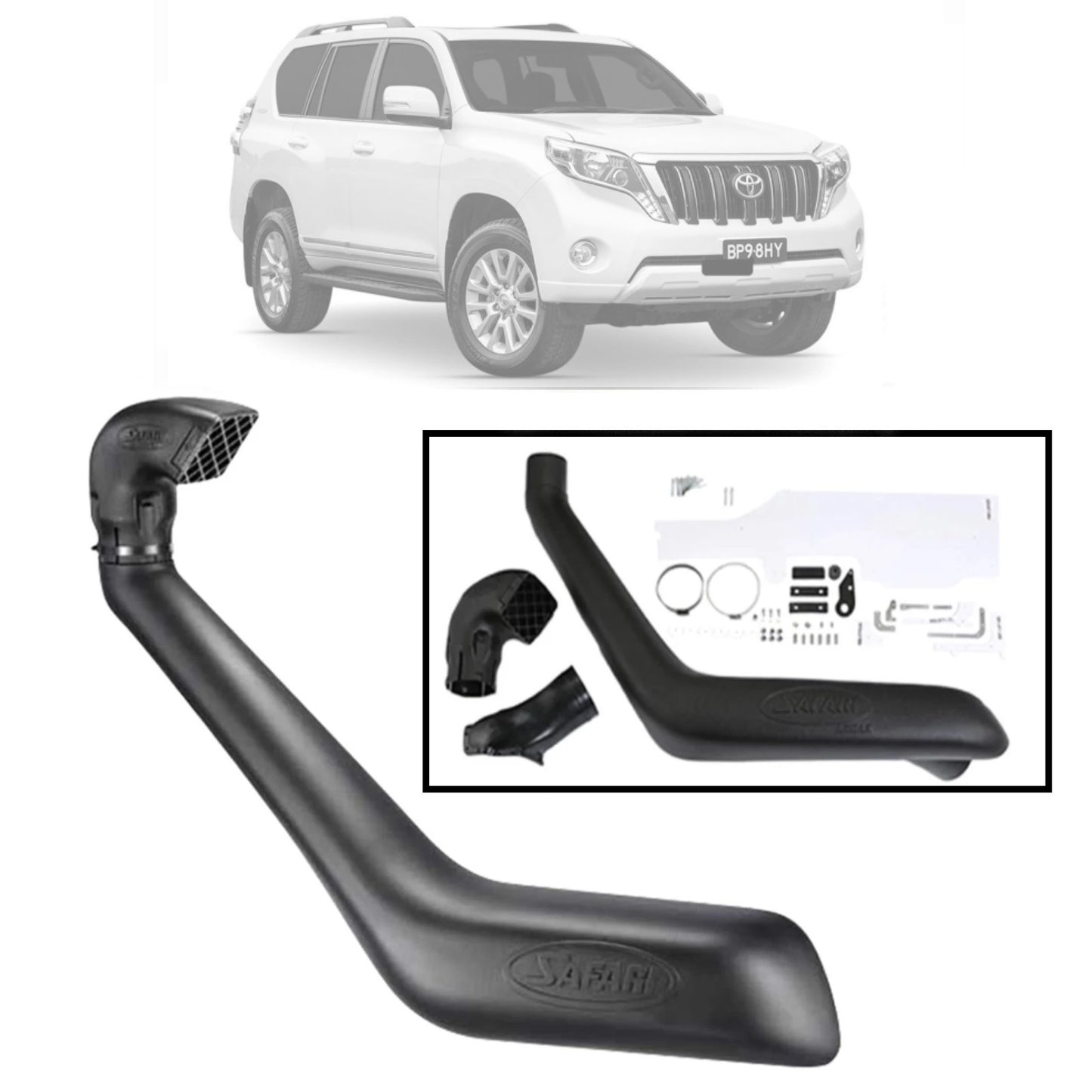 Safari V-Spec Snorkel to suit Toyota Prado (01/2015 - onwards) SS190HF