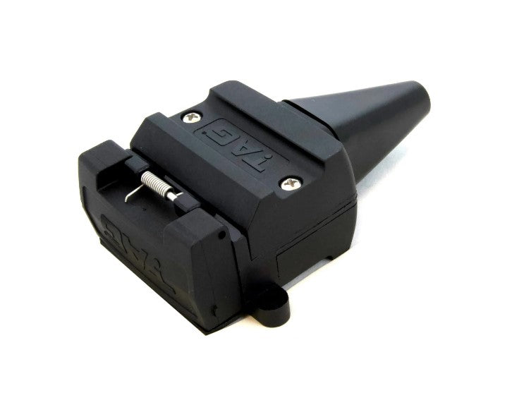 TAG 12 Pin Flat Socket - Fits 12 Pin Flat Plug and 7 Pin Flat Plug for light trailer use.