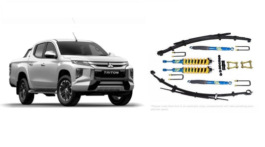 OZTEC Lift Kit for Mitsubishi Triton MQ-R *Dual Cab only- 08/15 onwards