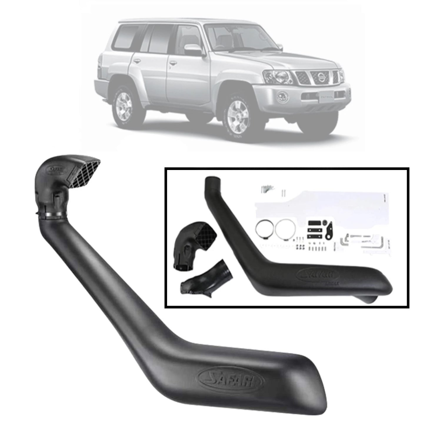 Safari Snorkel V-SPEC for Nissan GU Patrol (05/2000 - 10/2017) SS16HFB