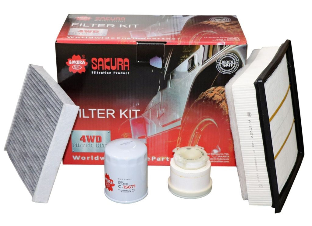 Sakura 4WD Filter Kit for ISUZU D-MAX MU-X 7/2020-onwards K-15350