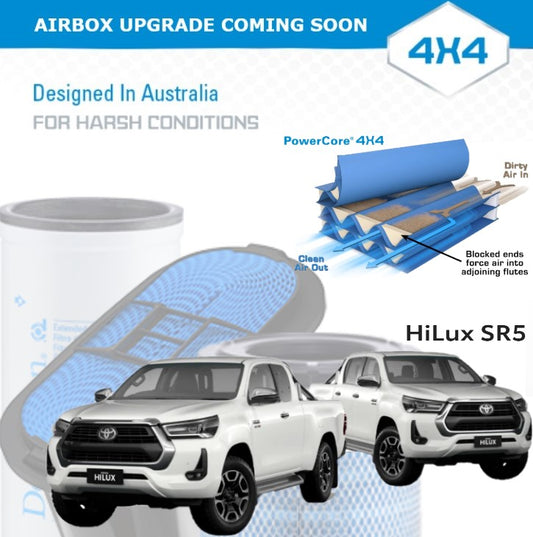 Airbox upgrade to suit HiLux SR5- Pre- Purchase now!