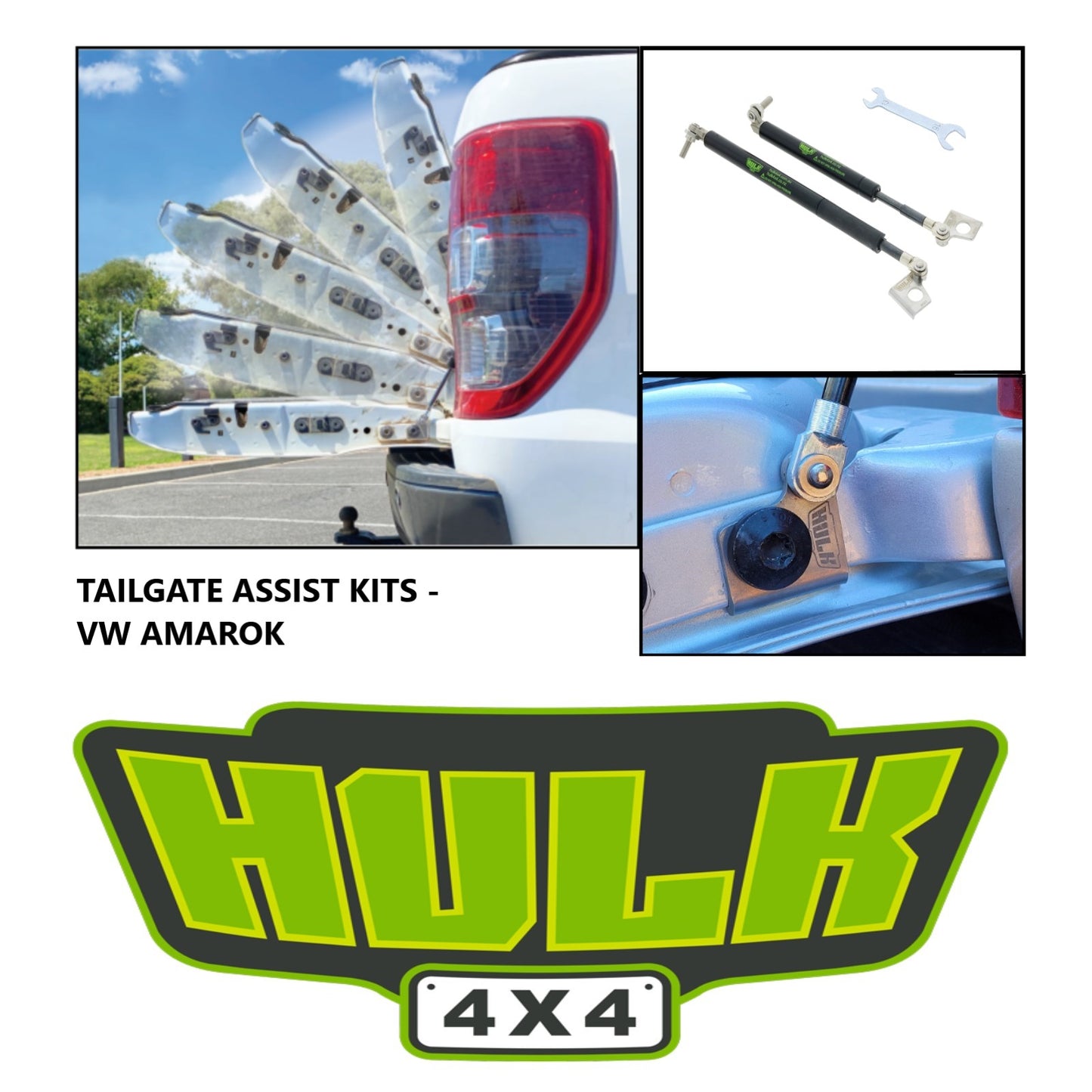 Hulk 4x4 Tailgate Assist Kit for Amarok 2011 onwards HU5990