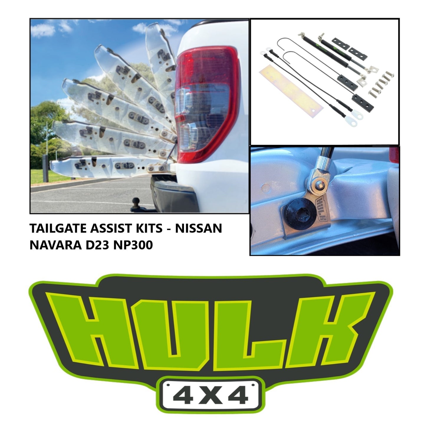 Hulk 4x4 Tailgate Assist Kit suit Nissan Navara D23 NP300 2014-2020 HU5955
