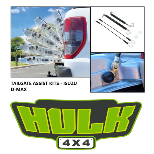 Hulk 4x4 Tailgate Gas Strut Assist Kit for Isuzu DMAX (2012-2020) HU5920