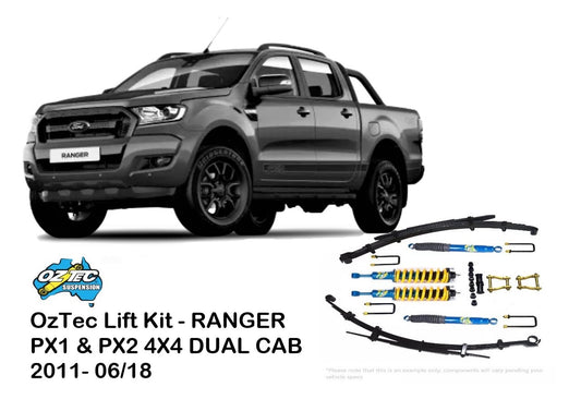 OZTEC Lift Kit for Ford Ranger PX1 & PX2 4X4 (2011- 06/18)