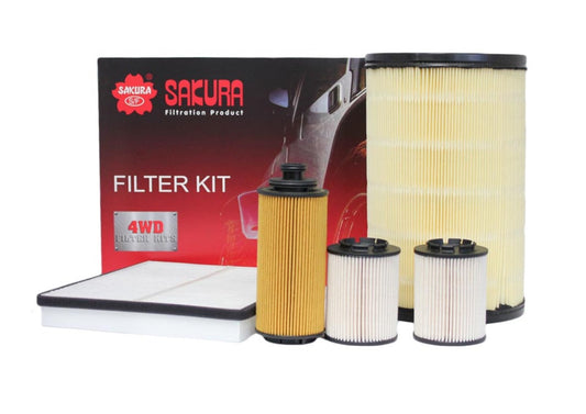 Sakura Filter Service Kit with Ryco Fuel filter for Colorado RG U148CK 4cyl LWN 2.8L 2776cc 2012- 2019 K-65010