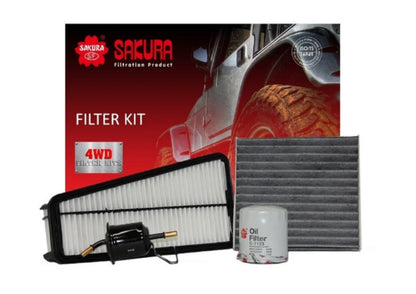 Sakura 4WD Filter Kit for Toyota Hilux GGN15R- GGN25R 2005- 2015 PETROL K-11210