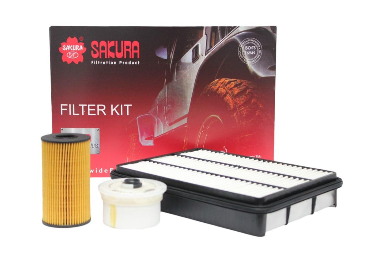 Sakura Filter Kit to suit Toyota Landcruiser 70 Series 1VD 2007- 2019 K-11071