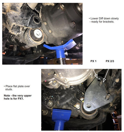 SuperPro front differential drop kit for Mazda BT-50 UP & UR & Ford Ranger PXI & PXII (2011-onwards)